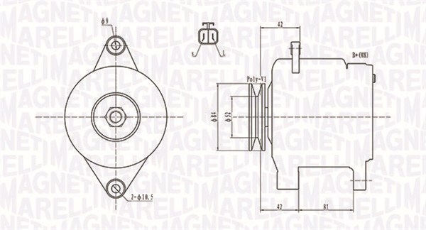 Laturi MAGNETI MARELLI 063731615010