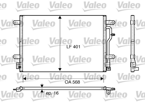Lauhdutin, ilmastointilaite VALEO 817741