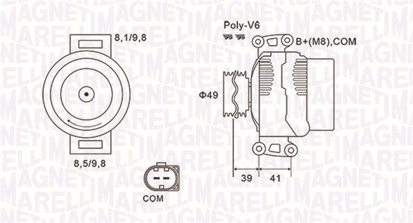 Laturi MAGNETI MARELLI 063731953010