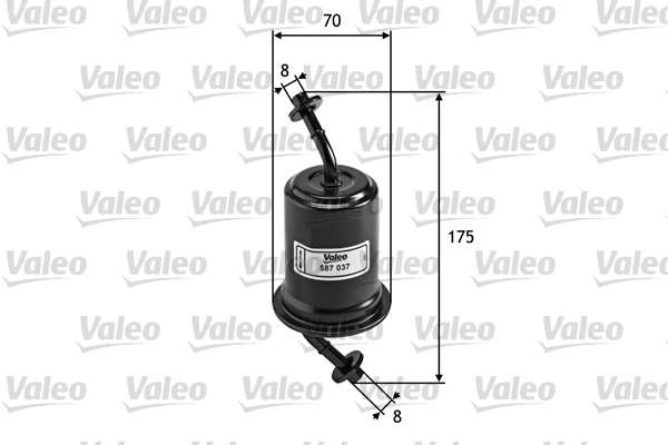 Polttoainesuodatin VALEO 587037