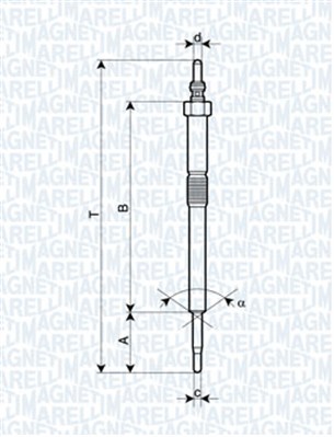 Hehkutulppa MAGNETI MARELLI 062900082304