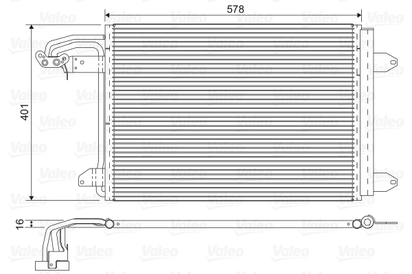 Lauhdutin, ilmastointilaite VALEO 817777