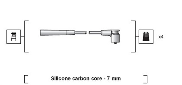 Sytytysjohtosarja MAGNETI MARELLI 941318111235
