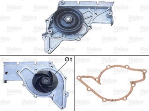 Vesipumppu, AUDI A4, A4 Avant, A4 Cabriolet, A6, A6 Avant, A8, 06C121004C, 06C121004G, 06C121004H, 06C121004HX, 6C121004G, 6C121004H, 6C