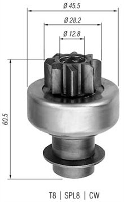 Hammaspyörä, käynnistys MAGNETI MARELLI 940113020097