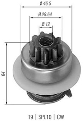 Hammaspyörä, käynnistys MAGNETI MARELLI 940113020074