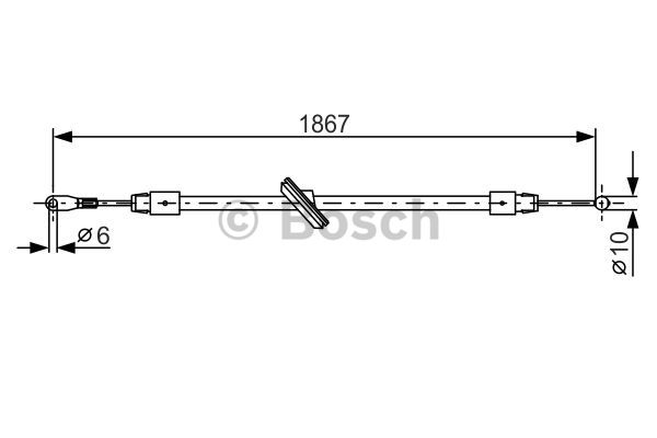 Käsijarruvaijeri BOSCH 1 987 482 028