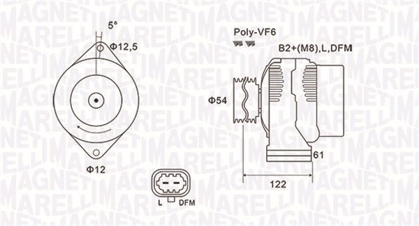 Laturi MAGNETI MARELLI 063732005010