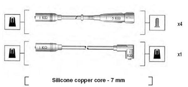 Sytytysjohtosarja MAGNETI MARELLI 941055040529