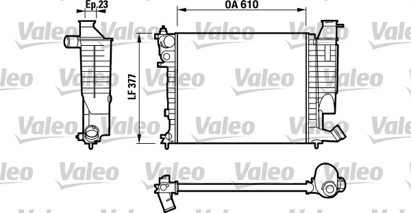 Jäähdytin,moottorin jäähdytys VALEO 732535