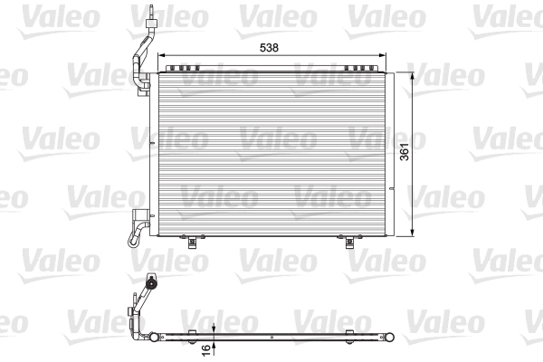 Lauhdutin, ilmastointilaite VALEO 814075