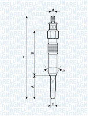 Hehkutulppa MAGNETI MARELLI 062503901304