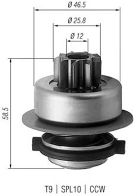 Hammaspyörä, käynnistys MAGNETI MARELLI 940113020171