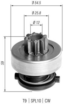 Hammaspyörä, käynnistys MAGNETI MARELLI 940113020372