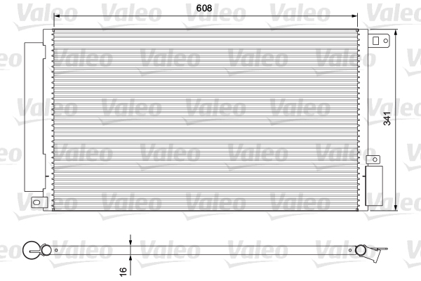 Lauhdutin, ilmastointilaite VALEO 814380