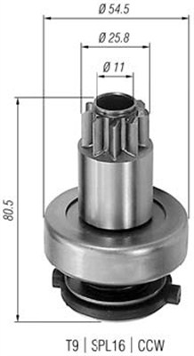 Hammaspyörä, käynnistys MAGNETI MARELLI 940113020304