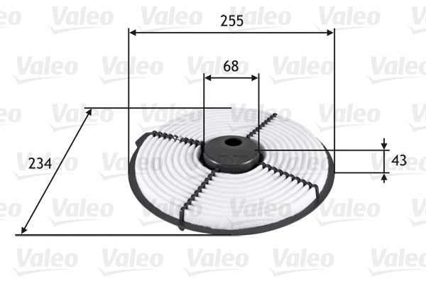 Ilmansuodatin VALEO 585704