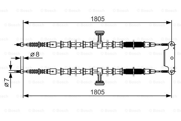 Käsijarruvaijeri BOSCH 1 987 477 907