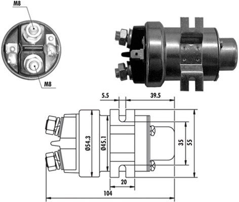 Magneettikytkin, käynnistin MAGNETI MARELLI 940113050018