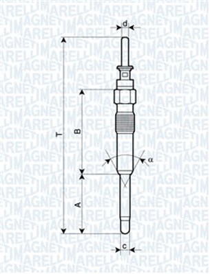 Hehkutulppa MAGNETI MARELLI 062900023304