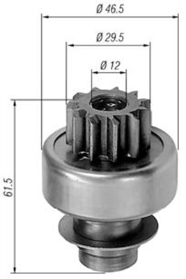 Hammaspyörä, käynnistys MAGNETI MARELLI 940113020307