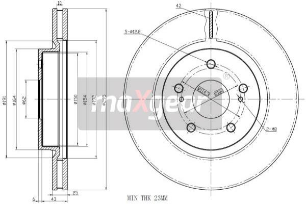 Jarrulevy MAXGEAR 19-1952MAX