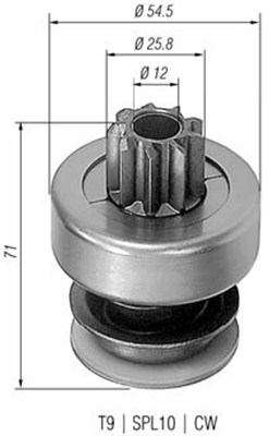 Hammaspyörä, käynnistys MAGNETI MARELLI 940113020061