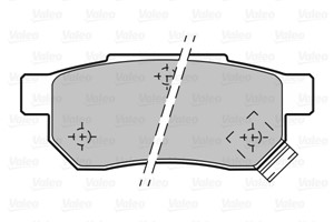 Jarrupalasarja, levyjarru, Taka-akseli, HONDA,LOTUS,MG,ROVER, 06022-SP8-000, 43022SE0505, 43022-SE0-505, 43022SE0506, 43022-SE0-506, 430