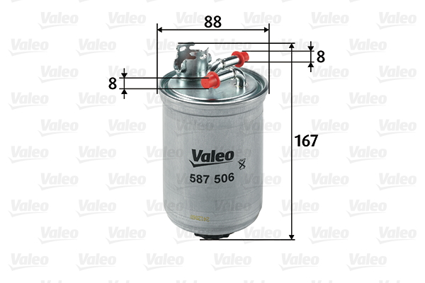 Polttoainesuodatin VALEO 587506