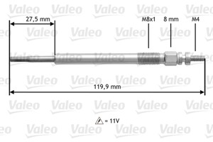 Hehkutulppa, CITROËN,FORD,MAZDA,PEUGEOT,TOYOTA,VOLVO, 1148105, 1525910, 205 421 04 81, 2S6Q6M090AA, 31216248, 5960.19, 596012, 5960-12,