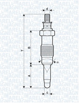 Hehkutulppa MAGNETI MARELLI 062583003304