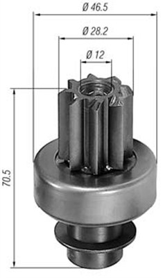Hammaspyörä, käynnistys MAGNETI MARELLI 940113020148