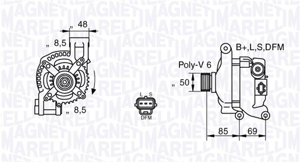Laturi MAGNETI MARELLI 063377420010