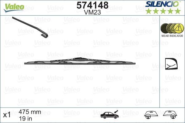 Pyyhkijänsulka VALEO 574148