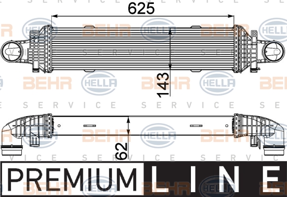 Välijäähdytin HELLA 8ML 376 777-101