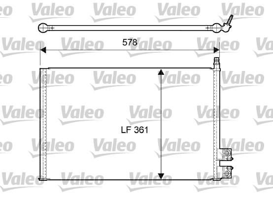 Lauhdutin, ilmastointilaite VALEO 814083