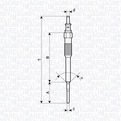 Hehkutulppa MAGNETI MARELLI 062900136304
