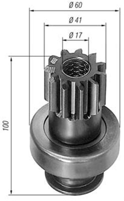 Hammaspyörä, käynnistys MAGNETI MARELLI 940113020139