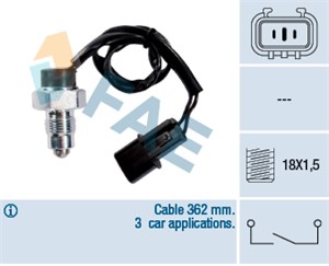 Kytkin, peruutusvalo, CITROËN C-CROSSER, PEUGEOT 4007, 05636376, 06141PLM305, 06141PLM315, 14400PLM004, 14400-PLM-014, 14400PMMA01, 1440