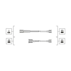 Sytytysjohtosarja, OPEL OMEGA A, OMEGA A Kombi, OMEGA B, OMEGA B Kombi