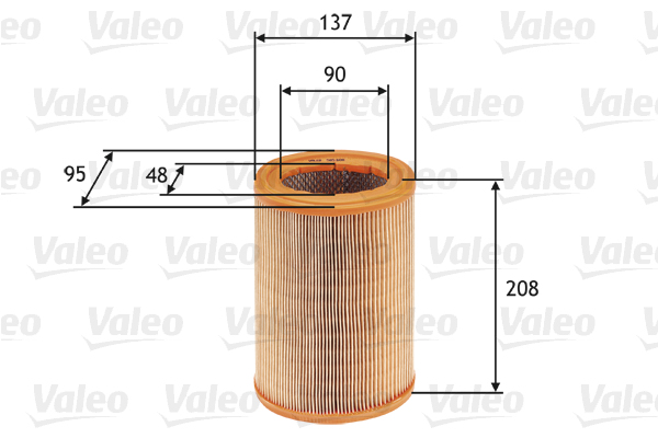 Ilmansuodatin VALEO 585608
