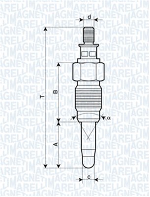 Hehkutulppa MAGNETI MARELLI 062900056304