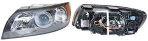 Ajovalo, Oikea, VOLVO S40 II, 30698874, 31213185, 31335224