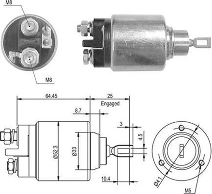 Magneettikytkin, käynnistin MAGNETI MARELLI 940113050011