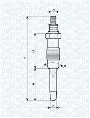 Hehkutulppa MAGNETI MARELLI 061830166304