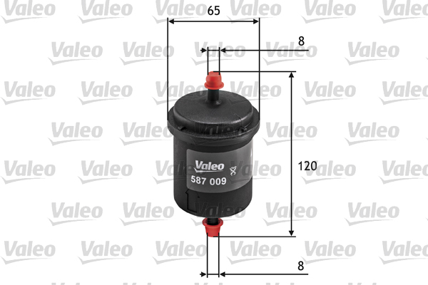 Polttoainesuodatin VALEO 587009