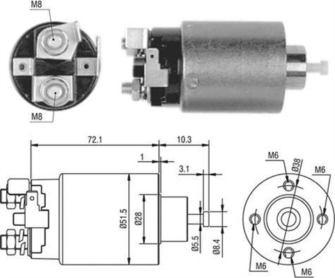 Magneettikytkin, käynnistin MAGNETI MARELLI 940113050476