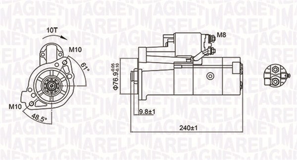 Startteri MAGNETI MARELLI 063721221010