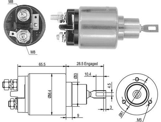 Magneettikytkin, käynnistin MAGNETI MARELLI 940113050435