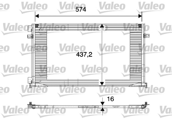 Lauhdutin, ilmastointilaite VALEO 817577